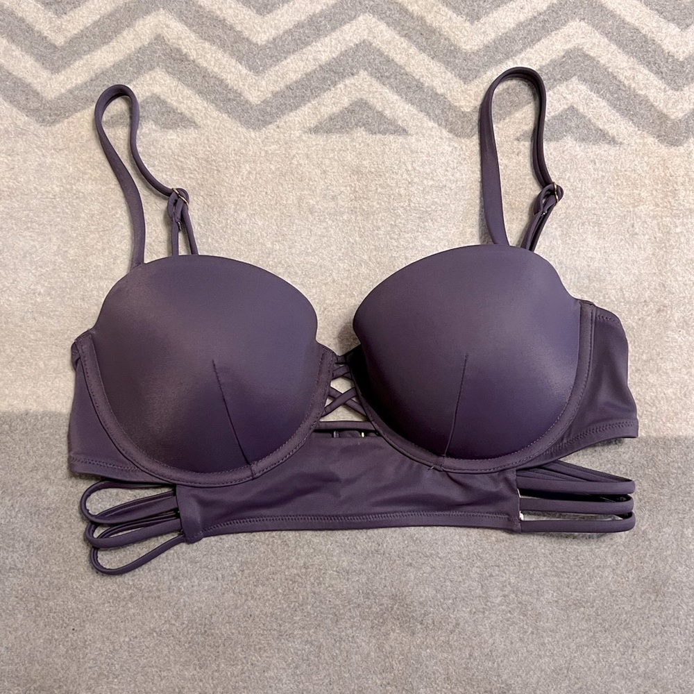 Like New | Victoria’s Secret Swim | Strappy Bikini Top | Purple | 36C
